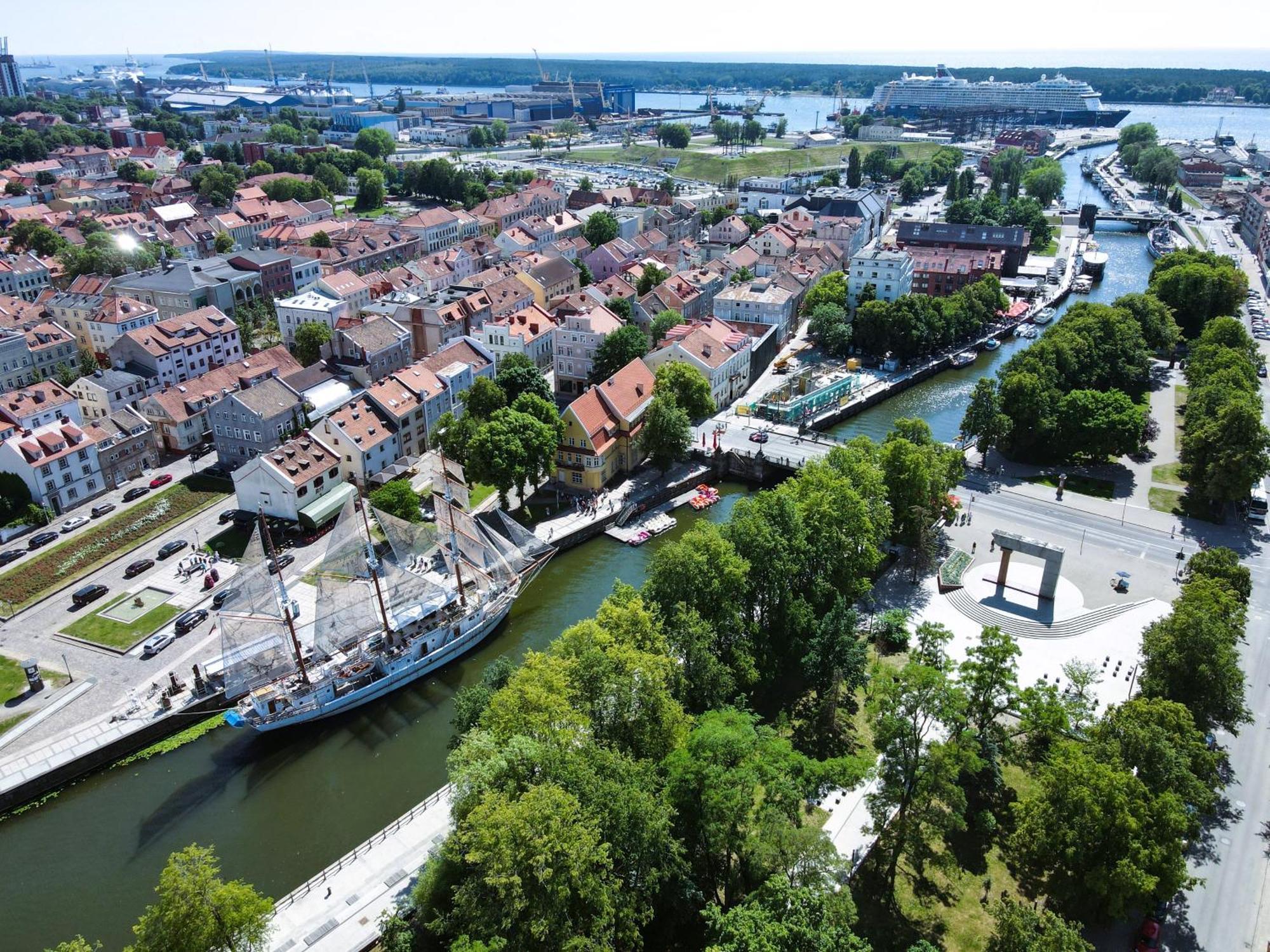 Ferienwohnung Great View Meridianas Mansard Klaipėda Exterior foto